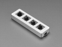 [로봇사이언스몰][Adafruit][에이다프루트] Four Key Silver Aluminum Keypad Shell Enclosure - MX Compatible Switches ID:5073
