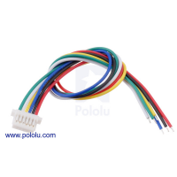[로봇사이언스몰][Pololu][폴로루] 6-Pin Single-Ended Female JST SH-Style Cable 12cm #4762
