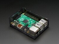 [로봇사이언스몰] [라즈베리파이] Adafruit Raspberry Pi B+ / Pi 2 / Pi 3 Case - Smoke Base - w/ Clear Top(라즈베리파이 미포함) ID:2258