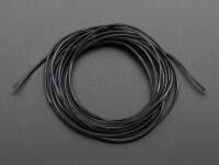 [로봇사이언스몰] [Adafruit][에이다프루트] Silicone Cover Stranded-Core Wire - 2m 30AWG Black ID:2003