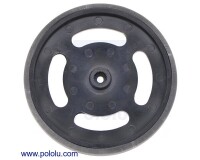[로봇사이언스몰][Pololu][폴로루] 2-5/8inch Plastic Black Wheel Futaba Servo Hub #226