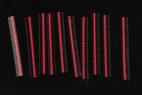 [로봇사이언스몰][DFRobot][디에프로봇] 0.1″ (2.54 mm) Arduino Male Pin Headers (Straight Red 10PCS) FIT-0084-R