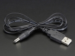 [로봇사이언스몰] [Adafruit][에이다프루트] USB to 2.1mm Male Barrel Jack Cable - 22AWG & 1 meter id:2697